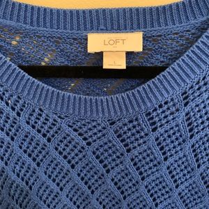LOFT Royal Blue Sweater Size Large
